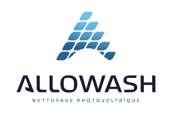 Allowash Nettoyage des panneaux photovoltaïque toiture ombrière et centrale au sol Pleudihen sur Rance Bretagne Cotes d'Armor Représenter dans le monde - Logo allowash avec les couleurs